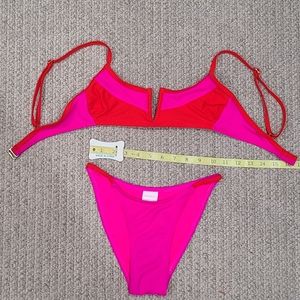 Target Bright Red and Hot Pink Bikini Set